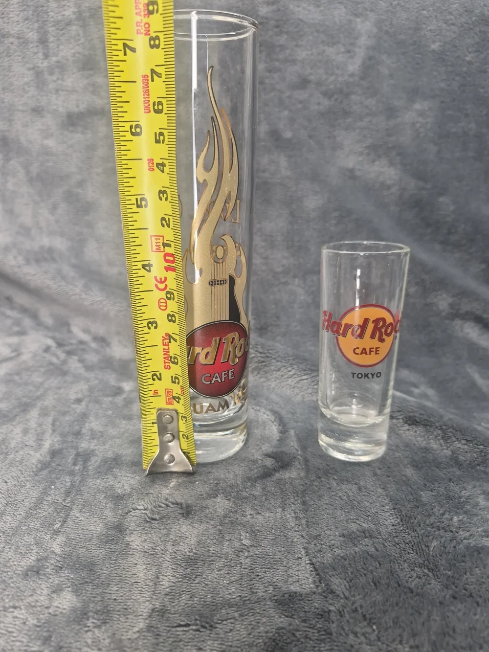 Hard Rock Cafe Guam Hi-Ball Glass & Tokio Cafe Shoot Glass